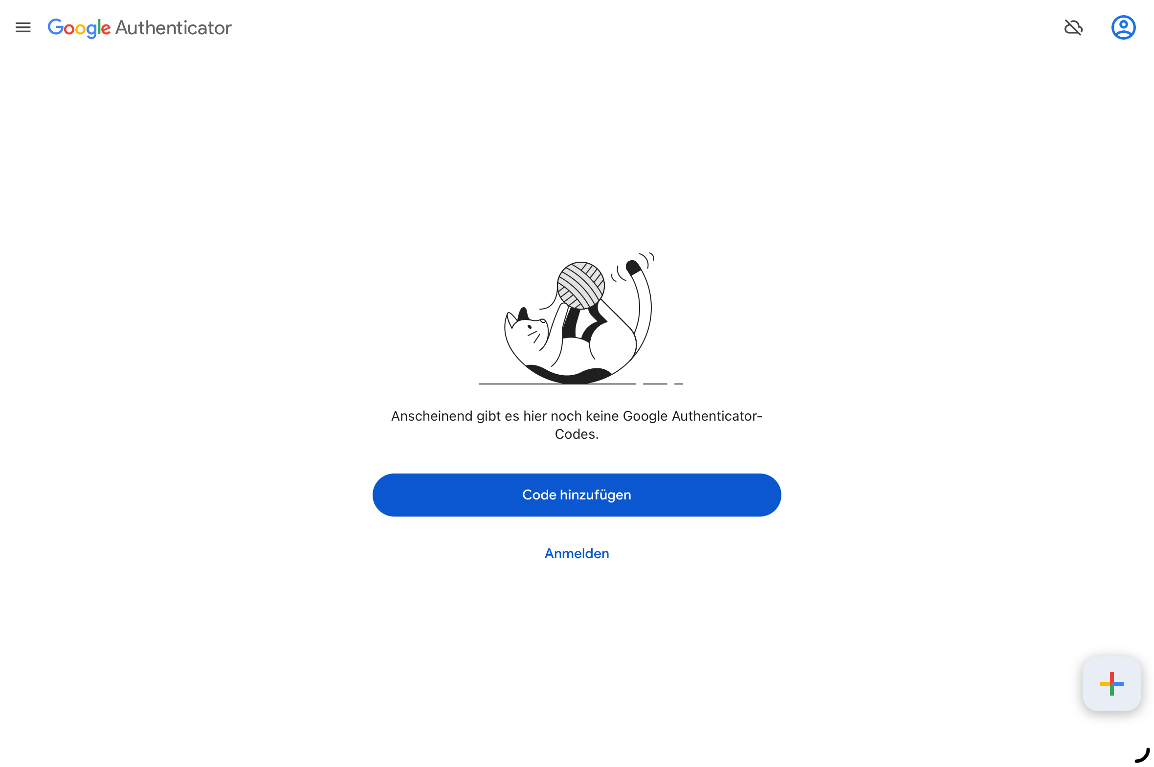 App Google Authenticator Code hinzufügen 2FA Lighthouse